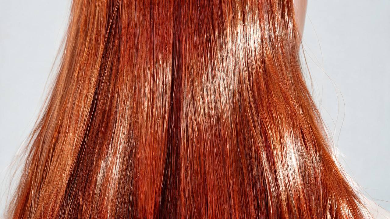 Glossy, healthy-looking color-treated hair reflecting a Korean hair-care approach