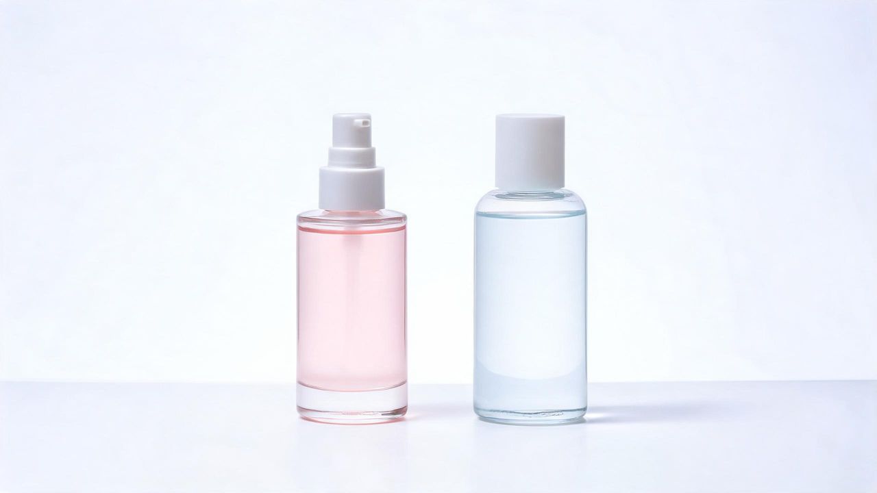 MISSHA essence bottle and Klairs toner bottle side by side for a sensitive-skin product comparison